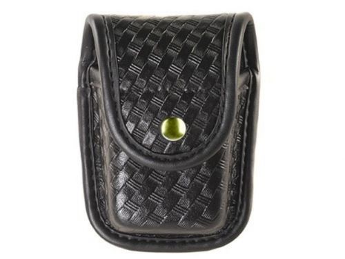 Bianchi 22191 basketweave black pager/glove pouch with brass snap model 7915 for sale