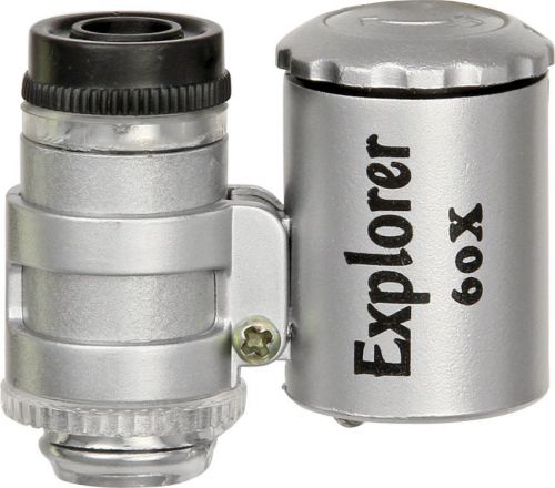 Explorer EXP54 Microscope W/ LED 1 1/2&#034; X 1 1/2&#034; Overall Silver Composition Hou