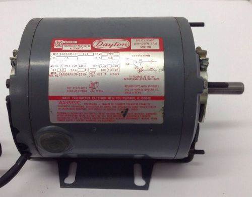 Dayton Fan and Blower Electric Motor 1/4 HP Split Ph 1725 RPM 115 V Model 5K907D