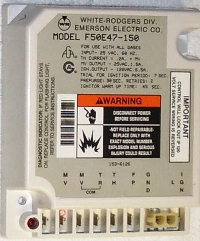 White-Rogers Hot Surface Ignition Control F50E47 - 150