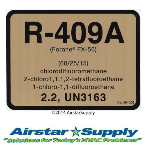 Forane® FX-56 •  Refrigerant Identification Label  •  Pack of (10) Labels
