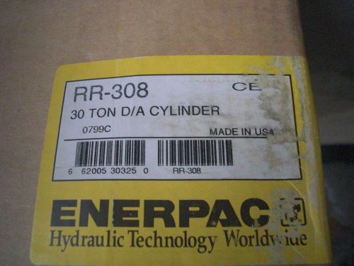 ENERPAC RR-308, Cylinder, Steel, 30 Ton D/A Cylinder