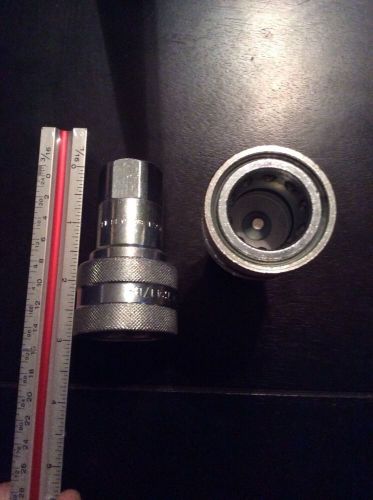 Lot Of 2, Iso 7241/B Hydraulic Quick Coupling