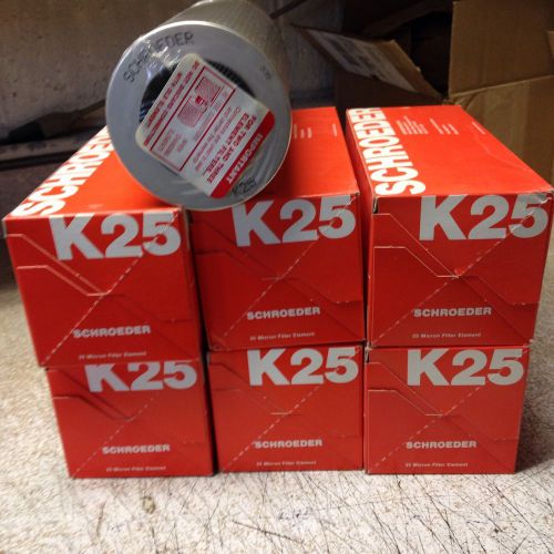 Schroeder K25 Filter Elements. Lot Of 6