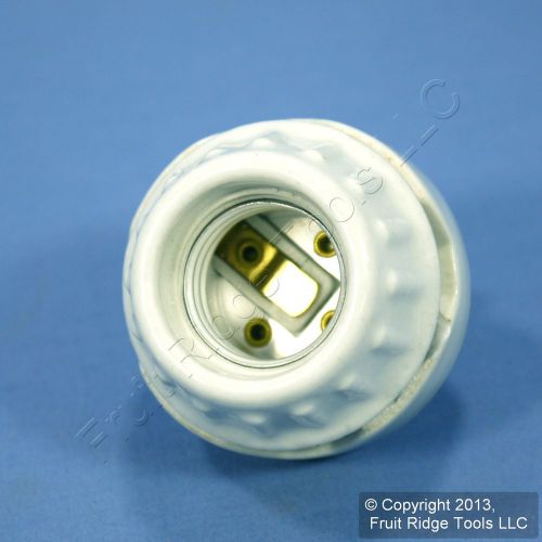Leviton surface mount porcelain light socket medium base lamp holder 9880 for sale