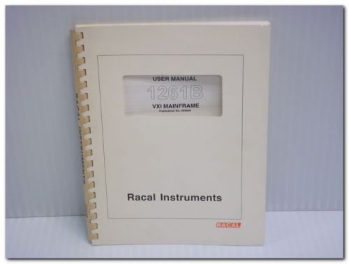 Racal 1261b 407374-xxxxx high performance vxibus mainframe user manual original for sale