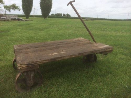 Wooden Factory Cart