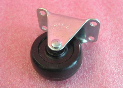 2&#034; rigid caster wheels hard rubber faultless (lot of 22) for sale