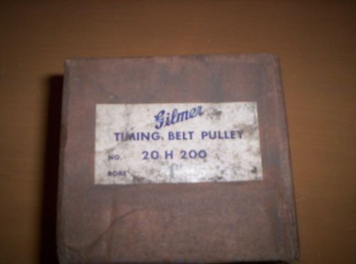 20H200 Gilmer Timing Belt Pulley NEW, Model No. 20 H 200 Bore 1&#034;