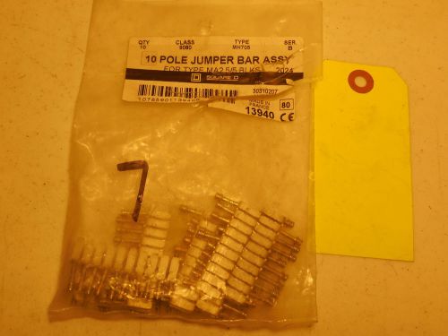 SQUARE D 10 POLE JUMPER BAR ASSY FOR TYPE MA2 5/5 BLSS PACK OF 7. GF2