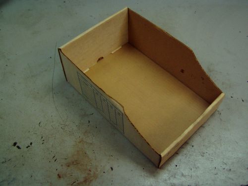 USED Folding Cardboard Parts Storage Bin 12&#034; X 8&#034; X 4.5&#034; U1438