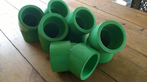 Nibco chem-aire 2&#034; elbow 45 coupling socket  cf00150 green sch 80  fitting for sale