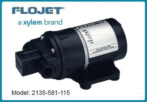 Flojet pump model 2135-581-115 industrial water/liquid pump 115 volt 1.5 gpm for sale