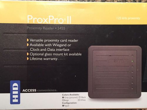 HID ProxPro II 5455 Prox Proximity Card Reader Gray BRAND NEW
