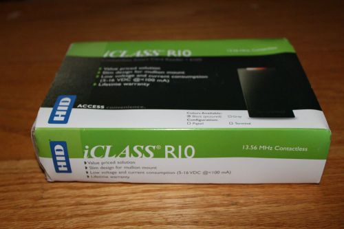 Hid iclass r10 contactless smart card reader 6100 13.56 mhz black for sale
