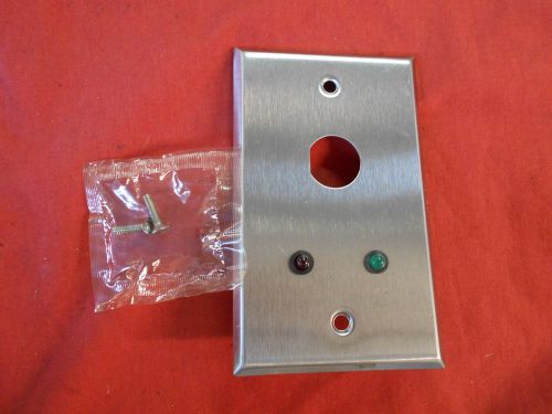 Vintage alarm controls corp silver face plate red &amp; green light USA made