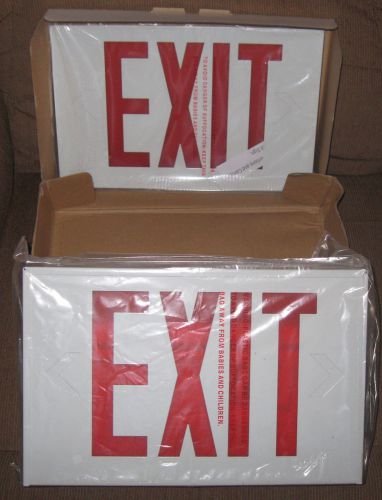 Lithonia lx w 3 r led emergency exit sign free shipping !!!!! for sale