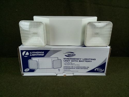 New lithonia eu2 adjustable emergency lights with battery white 120v / 277v for sale