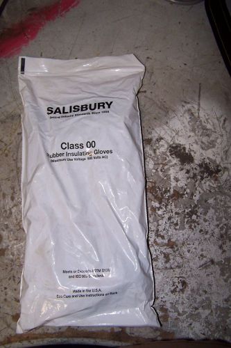 New salisbury e0011b/10 lineman&#039;s gloves size 10 class 00 500 vac max for sale