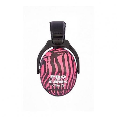 Pro ears revo hearing protection passive ear muff nrr 26db pink zebra pe26uy009 for sale