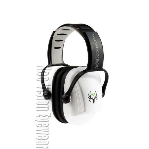 Bone Collector Auryon WHITE Ear Muffs Shooting Hearing Protection Adjust NRR22