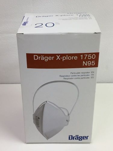 Drager 1750 x-plore n95 particulate respirator mask  ~ box of 20 for sale