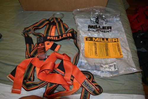 Miller Equipment Safety Harness E850, Size Universal, Duraflex Orange Nylon