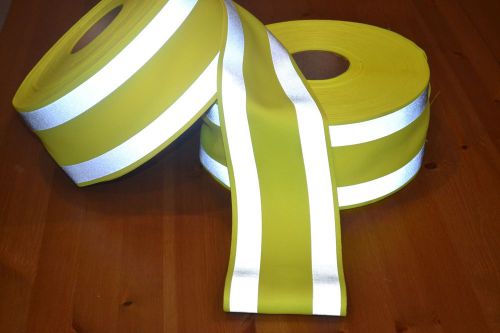 4 1/2 inch yellow reflective tape fabric material safety vests jackets 5 yards for sale