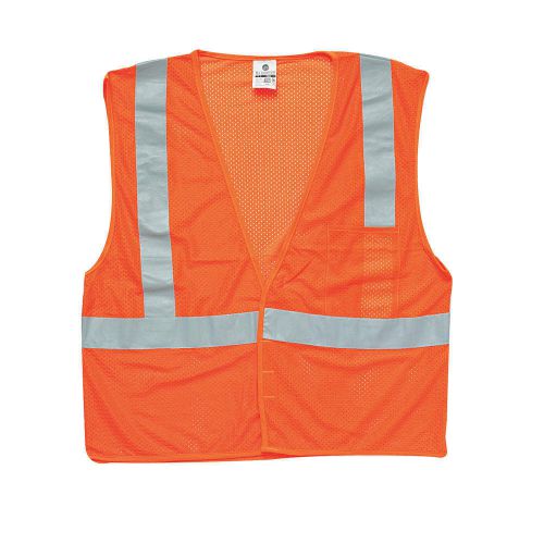 High Visibility Vest, Class 2, XL, Orange 1084-XL