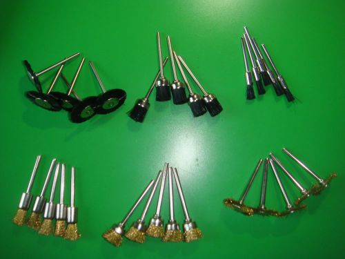 Assorted wire brushes set total : 30pcs for sale