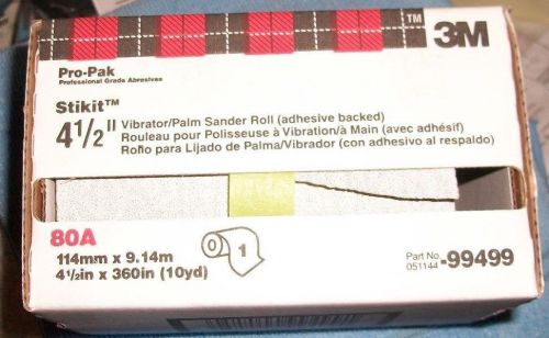 3M Stikit Vibrator Sandpaper Roll Pro-Pak, 4 1/2&#034;x 10 yd, 80A