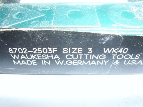Waukesha / Walter 8702-2503F Size 3 WK40 carbide inserts 10 pcs