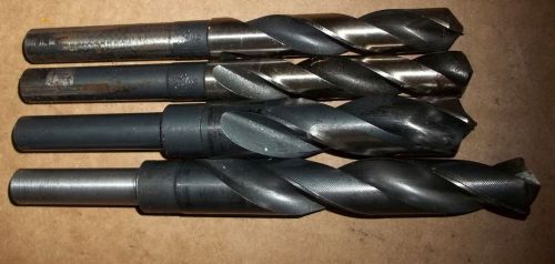 23/32, 49/64, &amp; two 9/16 reduced 1/2” shank drill hss drill bits for sale