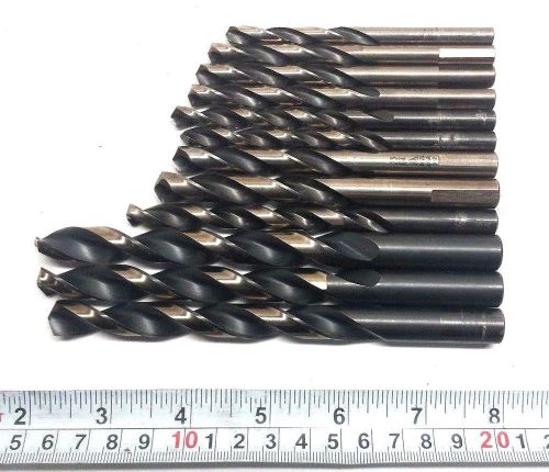 Assorted hss drills - 1/4&#034; to 1/2&#034; cutting diameter for sale