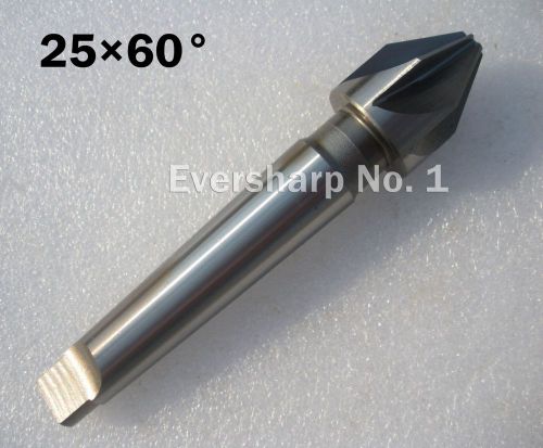 New 1pcs hss 6flute dia 25mm 60 degree taper shank countersinks drill cutter for sale