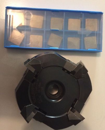 2-1/2&#034; diameter valenite face mill with inserts. for sale