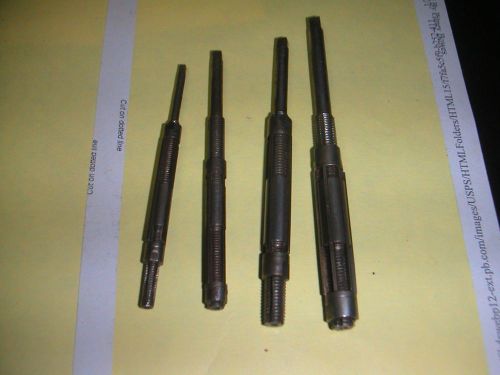Lot of 4 adjustable reamers1/4 inch to 15/32  BEARD brand