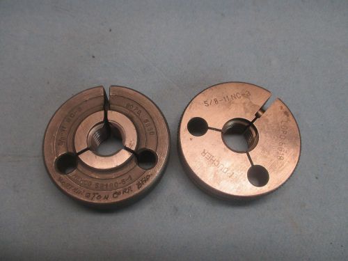 5/8 11 nc 3 thread ring gages go no go .6250 p.d.s= .5660 &amp; .5618 shop tools for sale