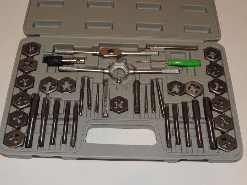 40 Pc Tap &amp; Die Set SAE Size T-Handle Wrench Extractors