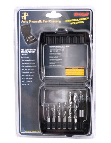 Astro pneumatic tool 9452 metric combination drill/tap bit set, 7-piece for sale