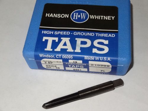Hanson whitney 5/16-24 nf h3 2fl gh-3 plug hss spiral point tap oxide 21696s usa for sale