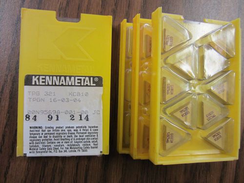 40pcs Kennametal TPG321 Carbide Inserts Tin Coated  free shipping-new