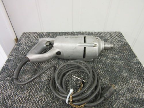 ROCKWELL 754G2 CORDED DRILL INDUSTRIAL PROFESSIONAL 1/4&#034; 115V 2000 RPM 6 AMP