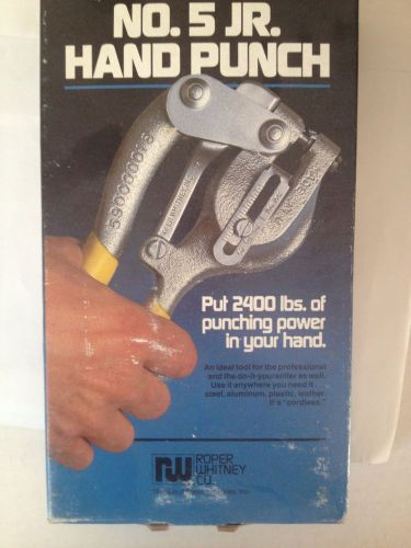 New roper whitney no 5 junior hand punch kit in box made in u s a for sale
