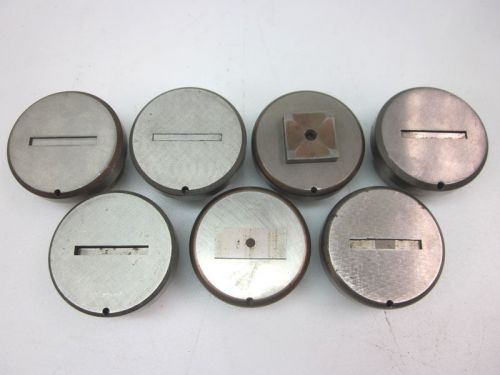 Lot of 7 rectangle/square punch &amp; die set mate 2.750&#034; &amp; 3.50&#034; punch press for sale