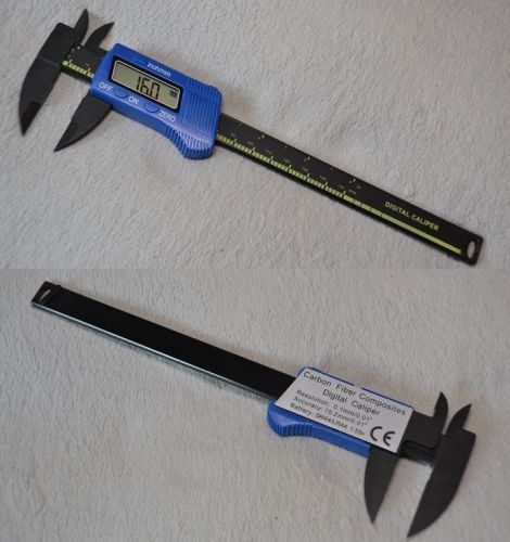 Lcd ultralight digital vernier carbon fiber composite caliper micrometer guage for sale