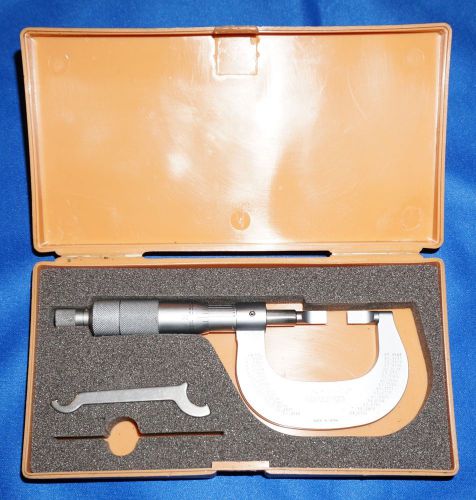 BLADE MICROMETER 0 - 1&#034; with Wrench and Case