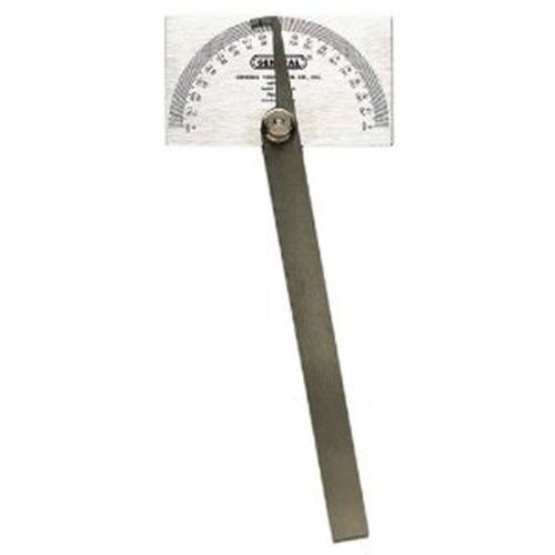 Steel precision protractor gauge machinist square head protracter gage tool new! for sale