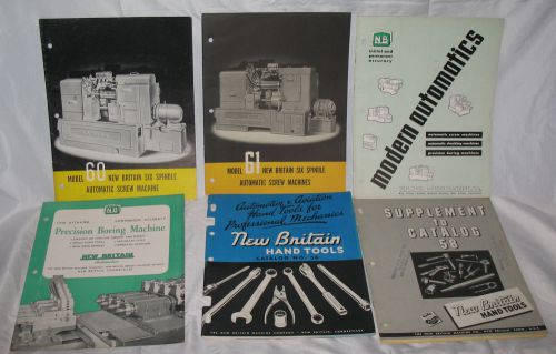 New Britain Screw Machines Precision Boring Hand Tools Service Manuals Catalogs
