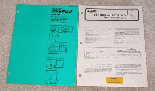 STORING &amp; REDRYING WELDING MANUAL ELECTRODES PHOENIX DRYROD OVEN &amp; LINCOLN ELECT